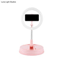 GobekUsa Pink Metallic LED Makeup Flash Light - Modern USB Style