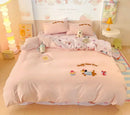 GobekUsa Cotton Bedding Set Cute Pattern Soft Comforter Single/Double Size Duvet Cover