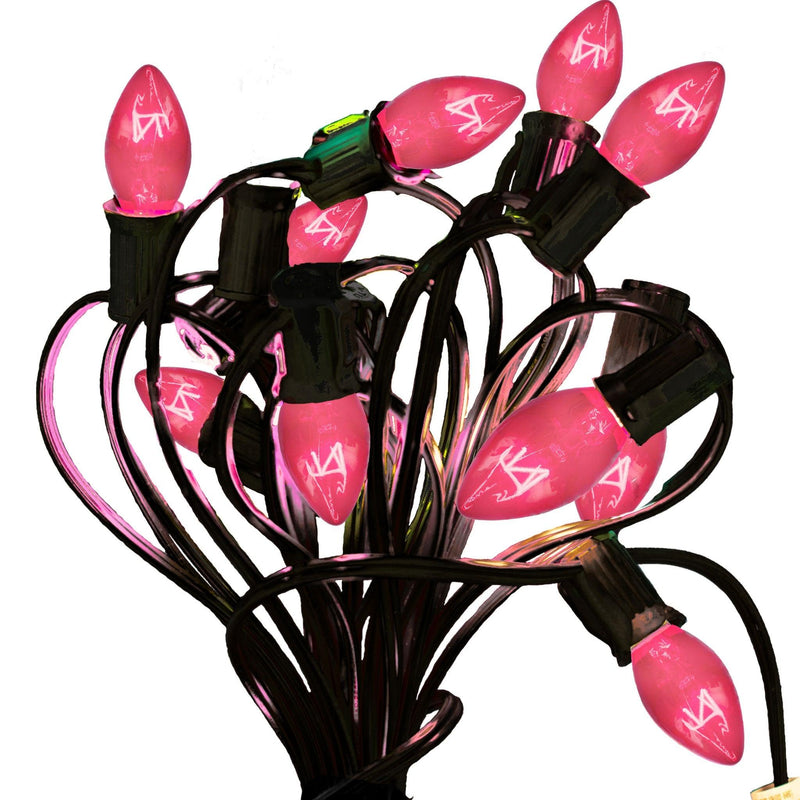 Pink Outdoor String Lights