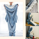 GobekUsa Cozy Shark Blanket: Soft Flannel, Thicken, Warm Lap Sleeping Bag Pyjamas