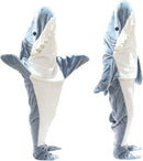 GobekUsa Cozy Shark Blanket: Soft Flannel, Thicken, Warm Lap Sleeping Bag Pyjamas