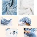 GobekUsa Cozy Shark Blanket: Soft Flannel, Thicken, Warm Lap Sleeping Bag Pyjamas