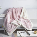 GobekUsa Cozy Nordic Wool Throw Blanket: Soft & Stylish for Office, Sofa, or Shawl