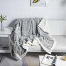 GobekUsa Cozy Nordic Wool Throw Blanket: Soft & Stylish for Office, Sofa, or Shawl
