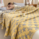 GobekUsa Cotton Towel Blanket, Rural Printed Thin Quilt - Luxury Breathable Bedspread
