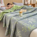 GobekUsa Cotton Towel Blanket, Rural Printed Thin Quilt - Luxury Breathable Bedspread