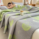 GobekUsa Cotton Towel Blanket, Rural Printed Thin Quilt - Luxury Breathable Bedspread