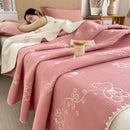 GobekUsa Cotton Towel Blanket, Rural Printed Thin Quilt - Luxury Breathable Bedspread