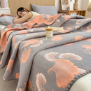 GobekUsa Cotton Towel Blanket, Rural Printed Thin Quilt - Luxury Breathable Bedspread