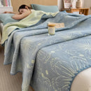GobekUsa Cotton Towel Blanket, Rural Printed Thin Quilt - Luxury Breathable Bedspread