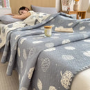 GobekUsa Cotton Towel Blanket, Rural Printed Thin Quilt - Luxury Breathable Bedspread