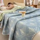GobekUsa Cotton Towel Blanket, Rural Printed Thin Quilt - Luxury Breathable Bedspread
