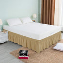 GobekUsa Elastic Bed Skirt - Soft Wrap Around Ruffles - Fade Resistant Solid Color