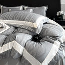GobekUsa Cotton Jacquard Duvet Cover Set for Queen Double Bed - High End & Cozy