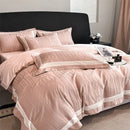 GobekUsa Cotton Jacquard Duvet Cover Set for Queen Double Bed - High End & Cozy