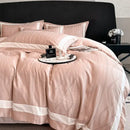 GobekUsa Cotton Jacquard Duvet Cover Set for Queen Double Bed - High End & Cozy