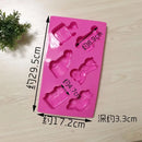 Pink silicone creative airplane car cake mould kitchen baking tool by Decorbites