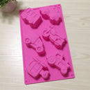 Pink silicone creative airplane car cake mould kitchen baking tool by Decorbites