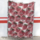 GobekUsa Cat Strawberry Knitted Blanket Sofa Cover