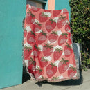GobekUsa Cat Strawberry Knitted Blanket Sofa Cover