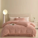 GobekUsa 2024 Winter Fleece Bedding Set King Queen Twin Double Duvet Cover Kit
