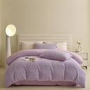 GobekUsa 2024 Winter Fleece Bedding Set King Queen Twin Double Duvet Cover Kit