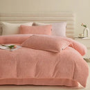 GobekUsa 2024 Winter Fleece Bedding Set King Queen Twin Double Duvet Cover Kit