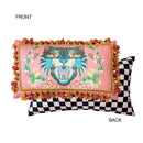 GobekUsa Cat Print Velvet Cushion Cover