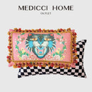 GobekUsa Cat Print Velvet Cushion Cover