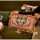 GobekUsa Cat Print Velvet Cushion Cover