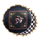 GobekUsa Cat Print Velvet Cushion Cover