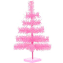 Pink Tinsel Christmas Tree