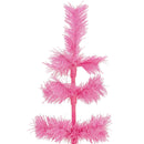 Pink Tinsel Christmas Tree
