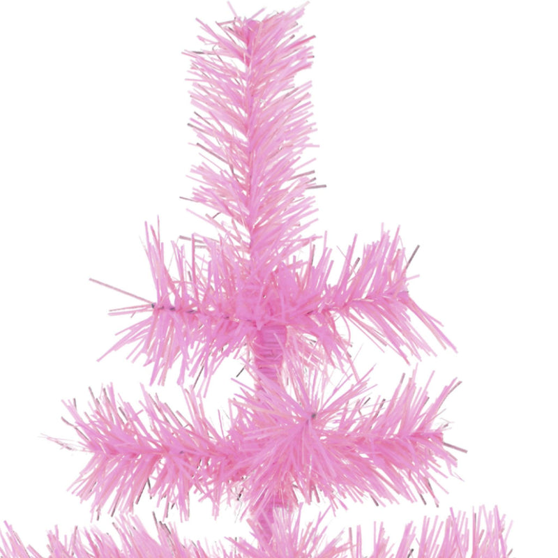 Pink Tinsel Christmas Tree