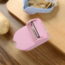 Pink translucent carrot snail peeler kitchen vegetable tool by Decorbites