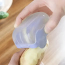 Pink translucent carrot snail peeler kitchen vegetable tool by Decorbites