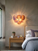 Pink Vintage Murano Glass Wall Lamp