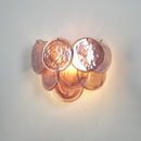 Pink Vintage Murano Glass Wall Lamp