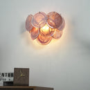 Pink Vintage Murano Glass Wall Lamp
