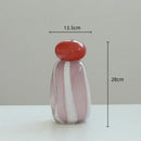 GobekUsa Fringe Glass Vase Cover Band for Irregularity Floral Decor