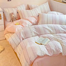 GobekUsa Jacquard Cotton Bedding Set for Queen King Size - Skin Friendly Comforter Cover