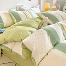 GobekUsa Jacquard Cotton Bedding Set for Queen King Size - Skin Friendly Comforter Cover