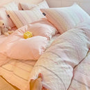 GobekUsa Jacquard Cotton Bedding Set for Queen King Size - Skin Friendly Comforter Cover