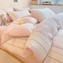 GobekUsa Jacquard Cotton Bedding Set for Queen King Size - Skin Friendly Comforter Cover