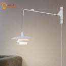 GobekUsa Cream Wind Rotating Wall Lamp Swing Arm for Interior Lighting