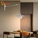 GobekUsa Cream Wind Rotating Wall Lamp Swing Arm for Interior Lighting
