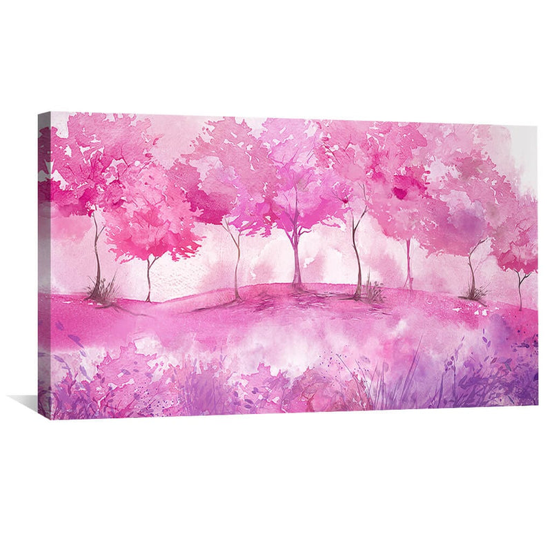 Pink Wilderness Canvas