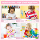 Wood Activity Kids Table and Chair Set with Center Mesh Storage for Snack Time and Homework-Pink by LJGDeals