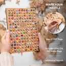 3D Wooden World Map Gold by Enjoy The Wood