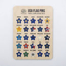 US Flag Sticky Pins